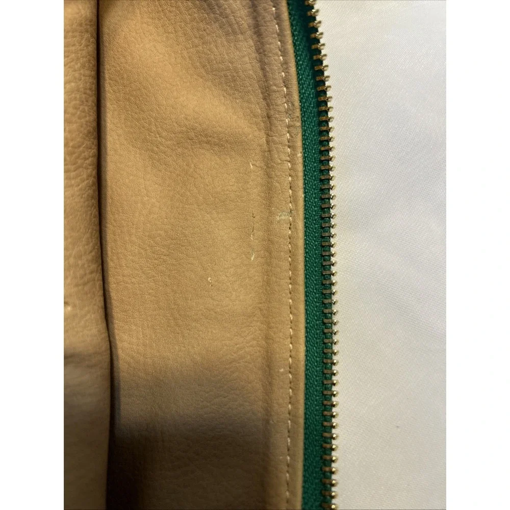 Gigi New York All In One Clutch Emerald Green Python Embossed Leather Tassel Bag
